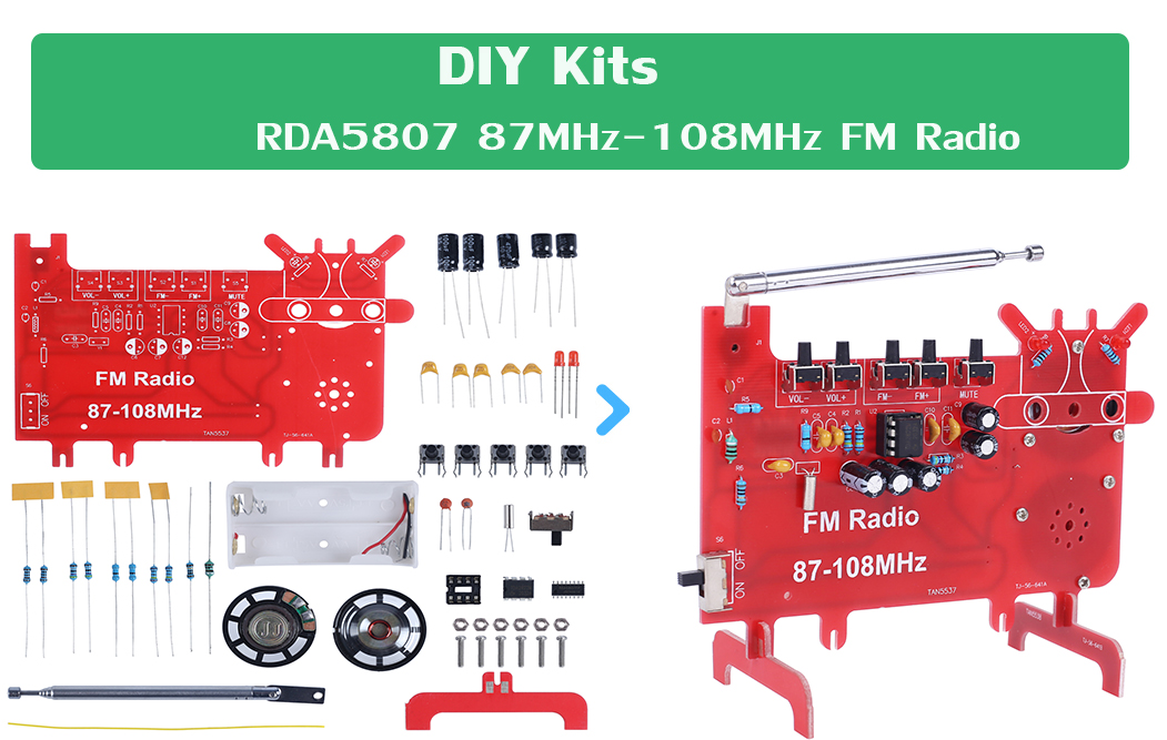 Diy Kit Rda Fm Radio Mhz Wireless Receiver Kits Electronic